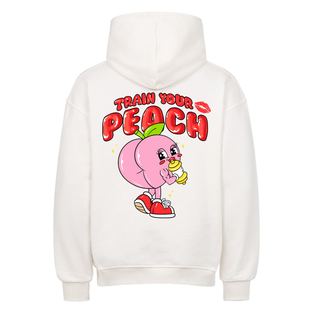 Train your Peach Oversized (Backprint) Hoodie