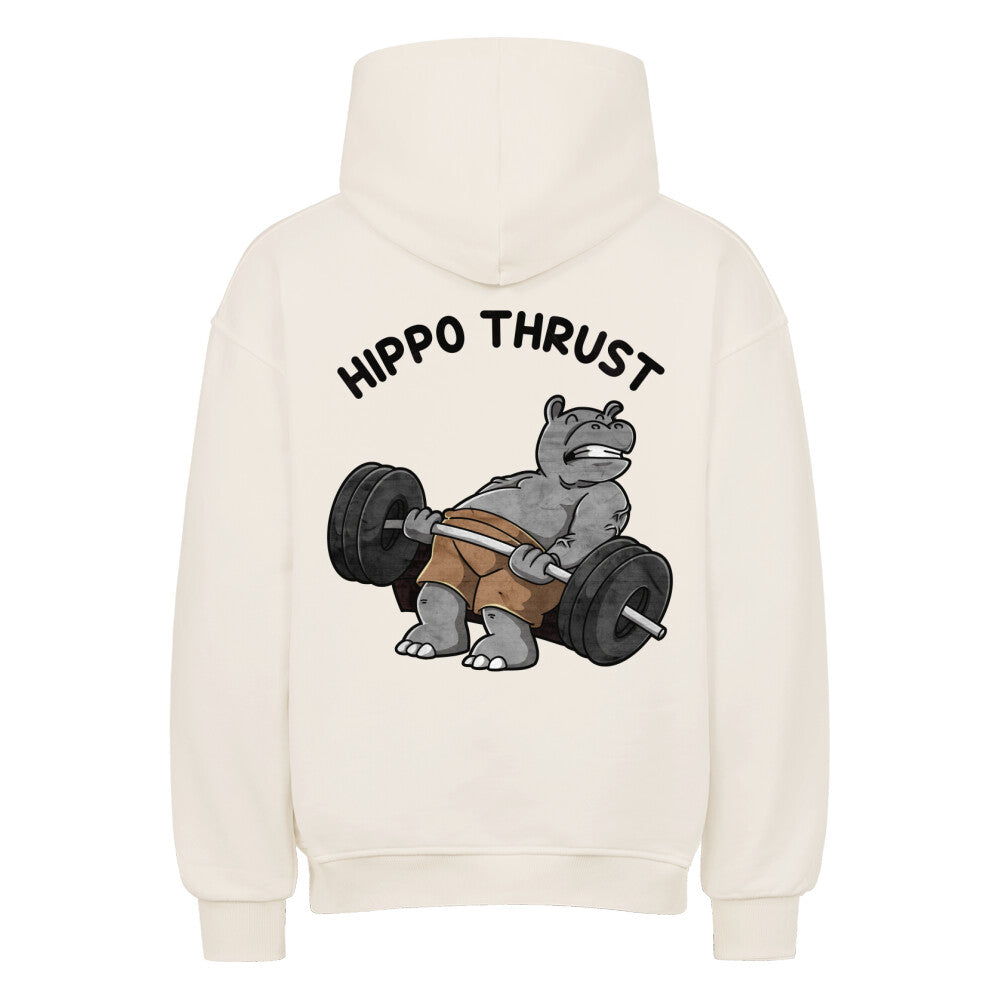 Hippo Thrust (Backprint) Oversized Hoodie