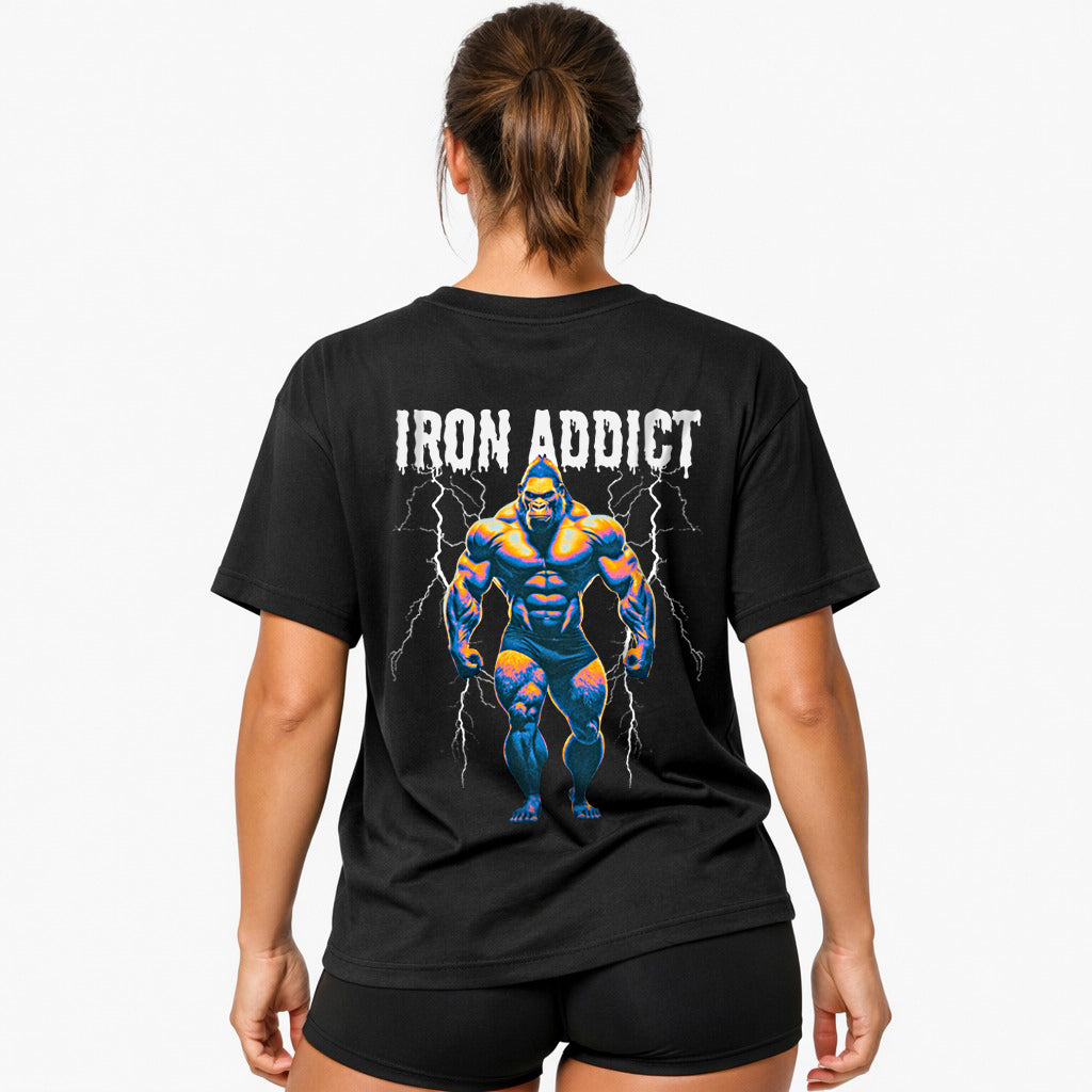 Iron addict (Backprint) Oversized Shirt