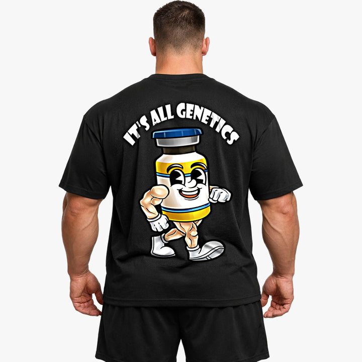 It´s all genetics (Backprint) Oversized Shirt