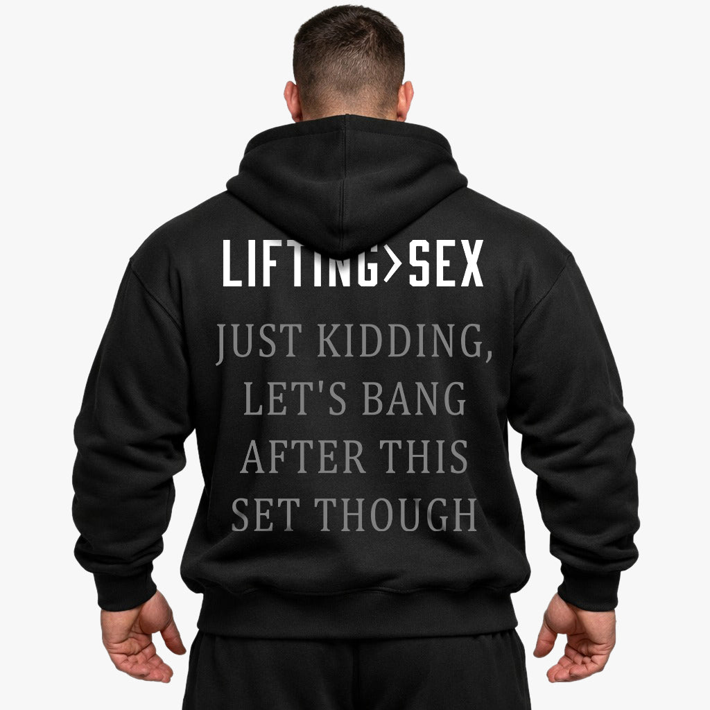 Lifting>sex Oversized Hoodie
