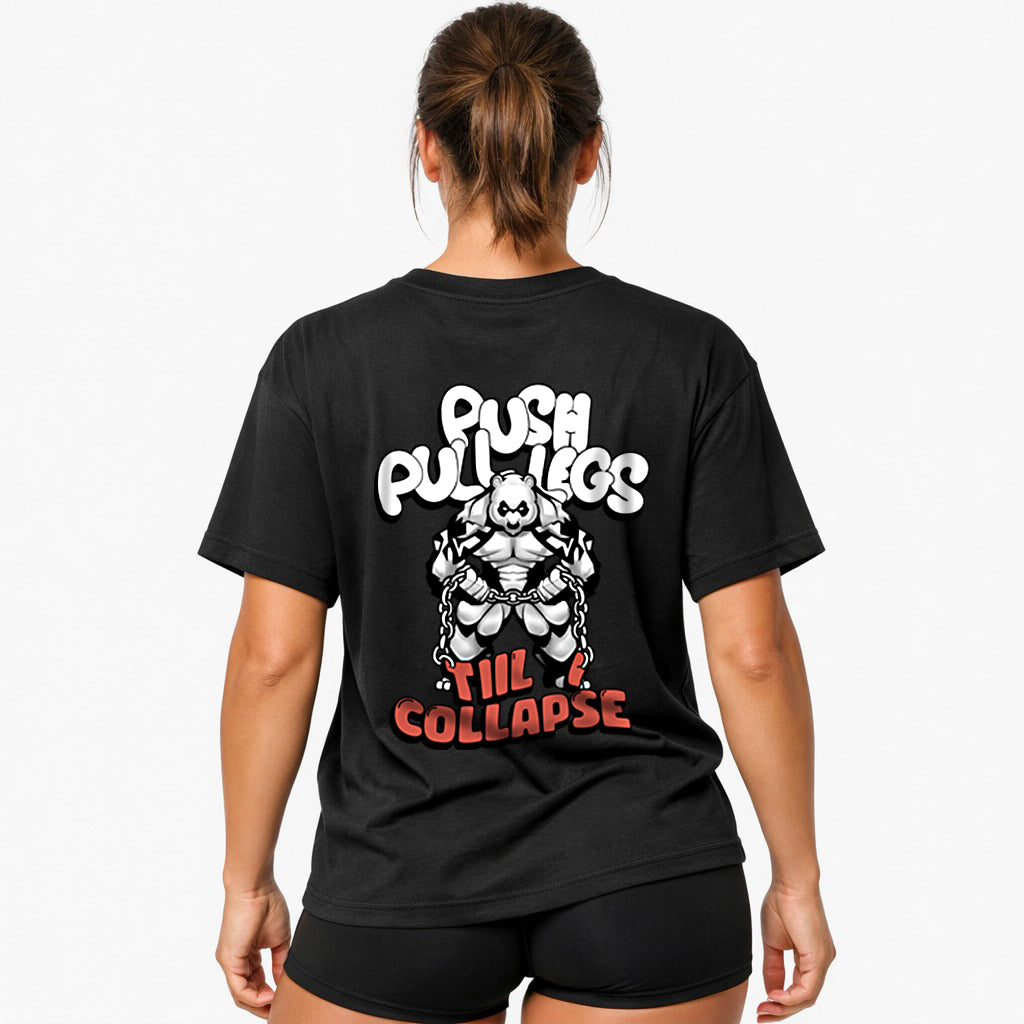 Push,pull,legs Oversized (Backprint) Shirt