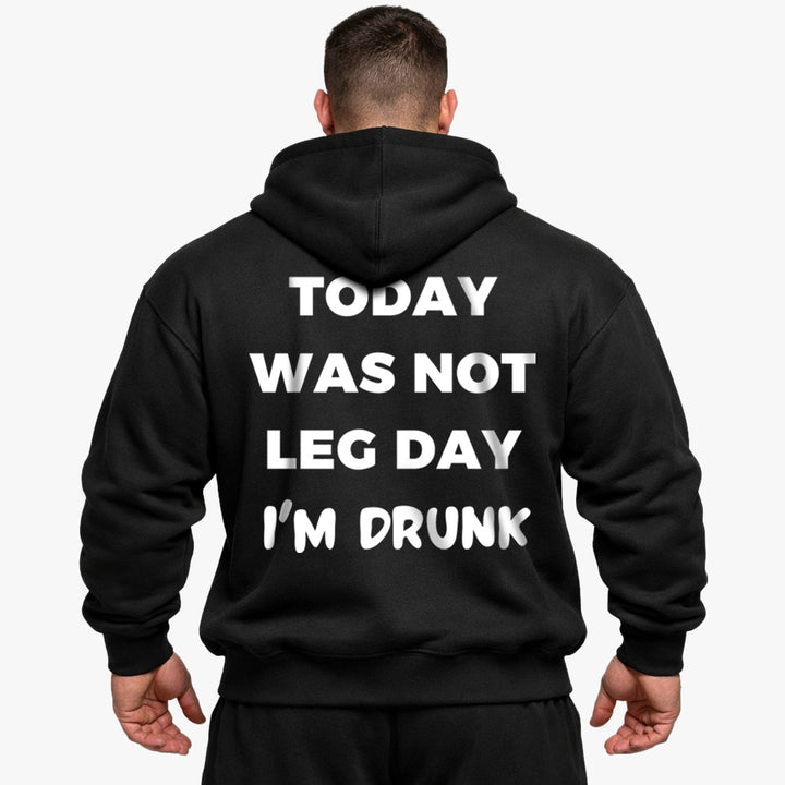 Today was not Leg day Oversized (Backprint) Hoodie