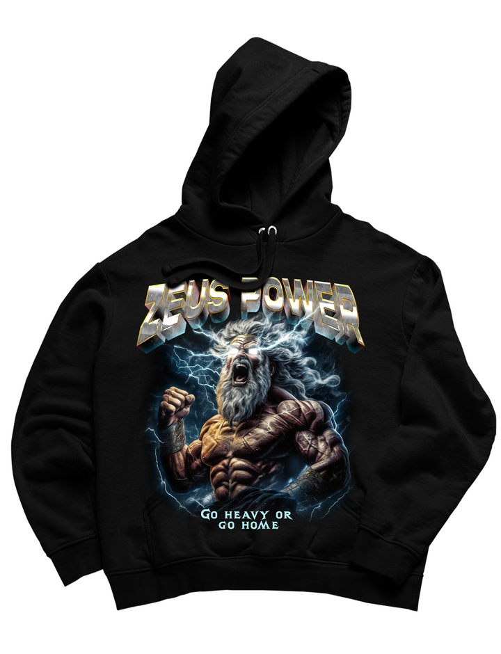 Zeus Hoodie mit Taschendruck