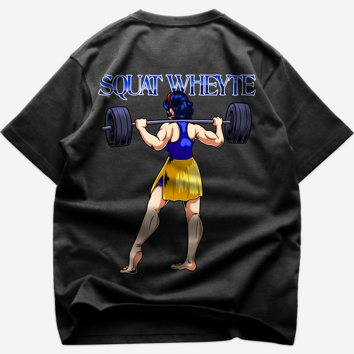 Squat Wheyte (Backprint) Oversized Shirt