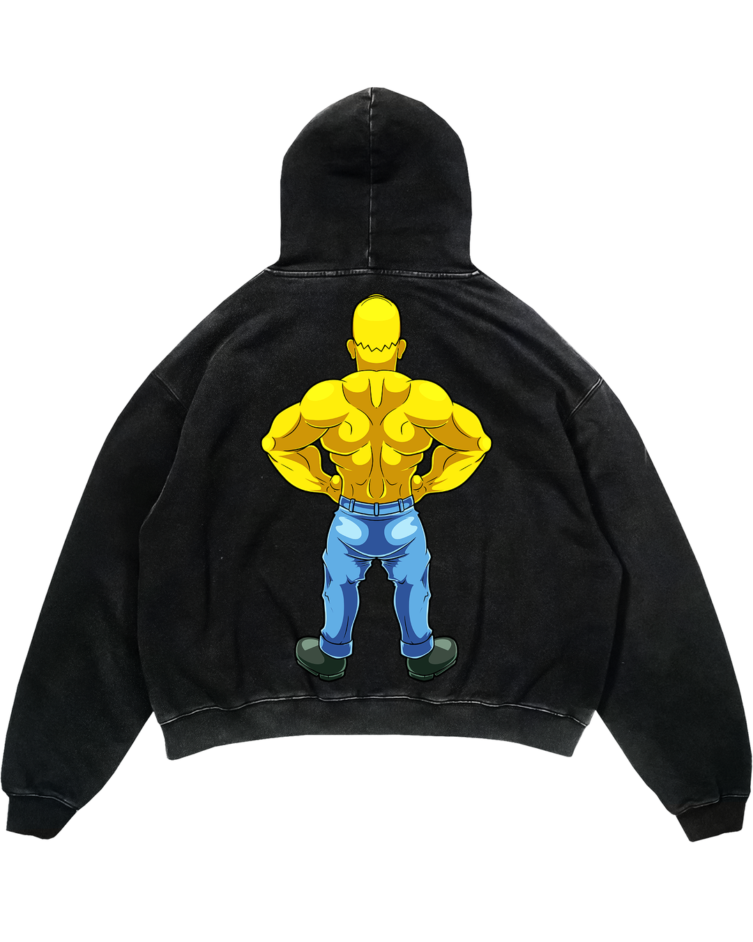 Yellow (Backprint) Oversized Hoodie