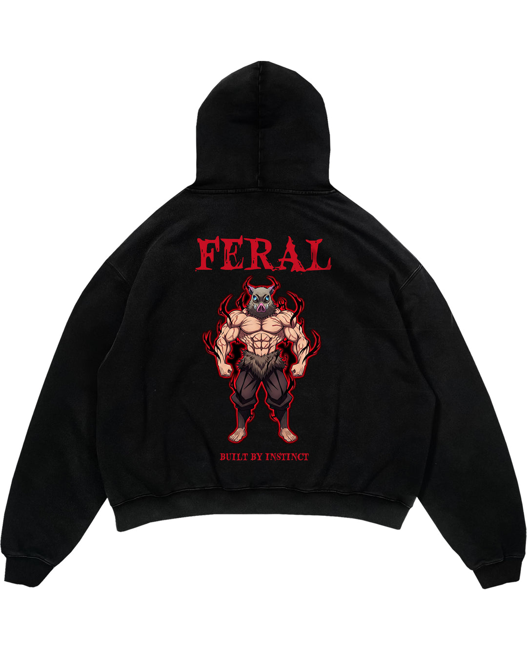 Built By Instinct (Backprint) Oversized Hoodie