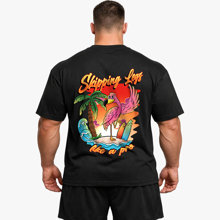 skipping legs Oversized (Backprint) Shirt